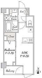 LUMIEC KITASENJU（ルミーク北千住） 4階1LDKの間取り