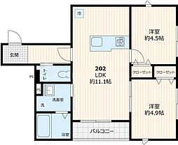 間取図画像 2LDK