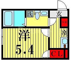 Ambition古千谷本町 3階1Kの間取り