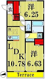 間取図画像 2LDK