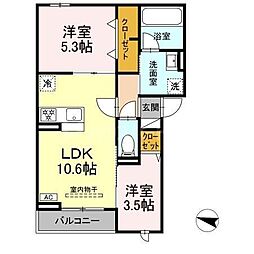 間取図画像 2LDK