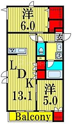 間取図画像 2LDK