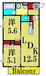 間取図画像 2LDK