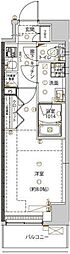 ユリカロゼ五反野III 1Kの間取図画像