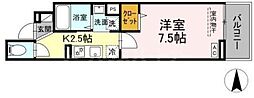 間取図画像 1K