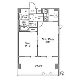 間取図画像 1LDK