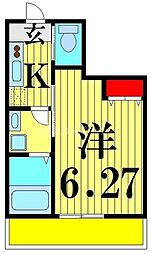 間取図画像 1K