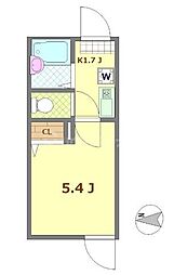 (仮称)リブ南花畑3丁目 1Kの間取図画像