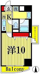 PRIMEURBANSENJU 1Kの間取図画像