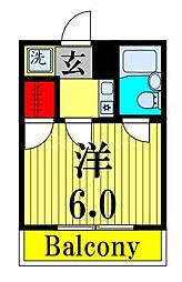 GRAND・SUITE東京 1Kの間取図画像