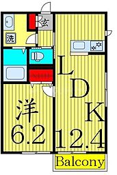 (仮称)足立区中央本町3丁目新築 1LDKの間取図画像