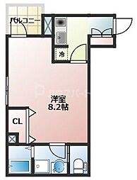 Grande Villa ROKUCHO 1Kの間取図画像