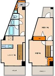 アーバンレックス西新井2 2LDKの間取図画像