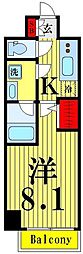 ベルグレードSKDUE 1Kの間取図画像