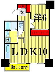 中里建設SPACEG 1LDKの間取図画像