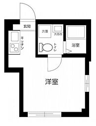 トレピアーニ青井 ワンルームの間取図画像