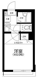 カミーノ梅島 1Kの間取図画像