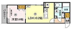 グラナーデ西保木間 1LDKの間取図画像