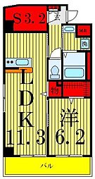 A8 1SLDKの間取図画像