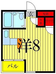 ステラ光平 ワンルームの間取図画像