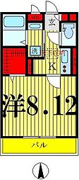 Sunmallyuugi5 1Kの間取図画像