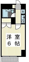 コアクレスト登戸 1Kの間取図画像