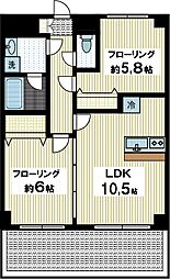 ノイエスト 2LDKの間取図画像