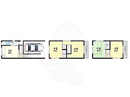 肘塚町戸建 2階4DKの間取り