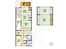 高畑町貸家 1階7DKの間取り