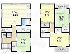 エメラルド・ヒル 1階4LDKの間取り