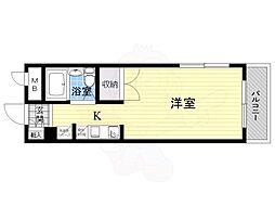 リオグランデ由希 ワンルームの間取図画像
