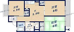 レスポワール1 3Kの間取図画像