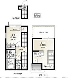 世田谷区玉川4丁目マンション 1DKの間取図画像