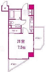 Bris登戸 1Kの間取図画像