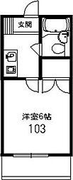 プレミール二子 ワンルームの間取図画像