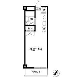 エステート幸和 ワンルームの間取図画像