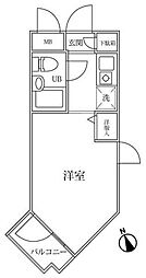DOM二子新地 ワンルームの間取図画像