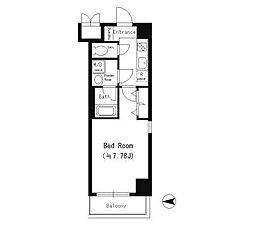 Rebinado・Piso 1Kの間取図画像
