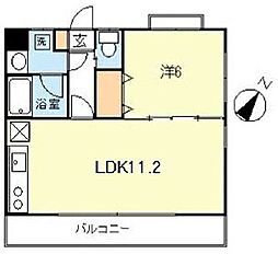 ベイシエ 1LDKの間取図画像