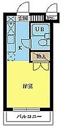 スカイコート向ヶ丘遊園 1Kの間取図画像