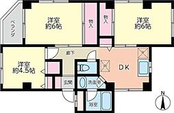マークスフォート 3DKの間取図画像