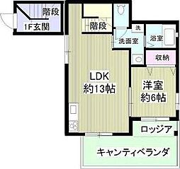 OurStyleApartment 1LDKの間取図画像