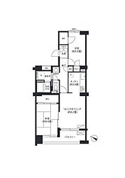 ガーデンテラス宮崎台 2SLDKの間取図画像