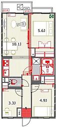 CASSIAたまプラーザ 3LDKの間取図画像