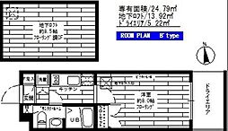 ステージファースト宮崎台 1Kの間取図画像