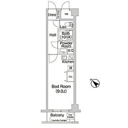 COMFORIAたまプラーザ ワンルームの間取図画像