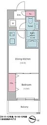 Due二子新地 1DKの間取図画像