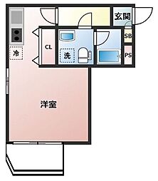 ライフゾーン梶ヶ谷6 ワンルームの間取図画像