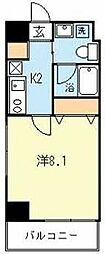 BECK住吉 1Kの間取図画像