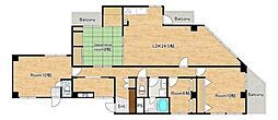 高野ビル 4LDKの間取図画像